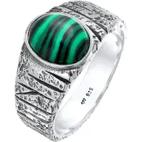 KUZZOI Ring 925 Sterling Silber Siegelring in Silber | Gr.: 66