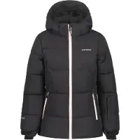 Icepeak Loris Winterjacke für Mädchen mit Kapuze und Schneefang, Farbe:Schwarz, Kinder Größen:128
