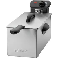 Bomann Friteuse mit Fett | Fritteuse mit 3L | Friteuse Öl mit Kaltzonentechnik & Abtropfvorrichtung | stufenlos regelbarer Thermostat | FR 2264 CB