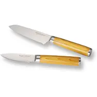 Echtwerk Messer-Set, (Set, 2 tlg.), Damazener, (Santokumesser / Schälmesser inkl. Aufbewahrungsbox)