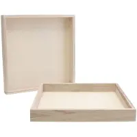 Creativ Company 668217, Einzelbilderrahmen, Holz, Holz, Quadratisch, 245 mm, 245 mm
