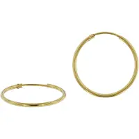 Trendor 51166 Damen Ohrringe Gold 333 / 8K Creolen Breite 1,5 mm Ø 25 mm