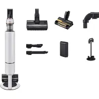 Samsung VS20B95823W, 2-in-1-Stabstaubsauger, Beutellos, Schwarz, Weiß, Trocken, Multizyklonisch, Glatter Boden, Teppich