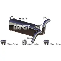 ERNST Endschalldämpfer 061070 für OPEL GENERAL MOTORS