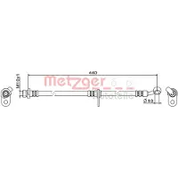 METZGER Bremsschlauch 4111847
