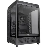 Thermaltake The Tower 500, Midi Tower, PC, Schwarz, ATX, EATX, micro ATX, Mini-ITX, SPCC, Gehärtetes Glas, Gaming