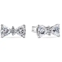 Pandora 293506C01 Damen-Ohrstecker Silber Funkelnde Schleife