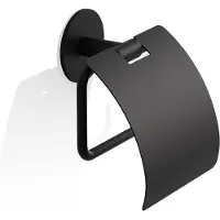 DECOR WALTHER Toilettenpapierhalter Basic TPH4 Black Matt
