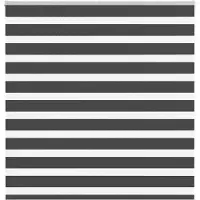 vidaXL Doppelrollo Schwarz 150x150 cm Stoffbreite 145,9 cm Polyester