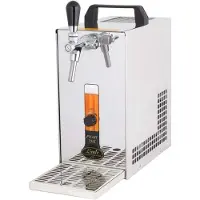 Ich-zapfe Zapfanlage, Bierzapfanlage PYGMY 25/K mit Membranpumpe, 1-leitig Trockenkühlgerät aus Edelstahl, 35 Liter/h, Green Line