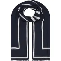 Calvin Klein Schal "LARGE LOGO LW WOOL STOLE", Logodruck