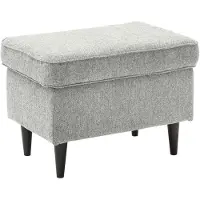 Die Möbelfundgrube Hocker 63 x 42 cm grau - OSKAR