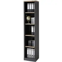 Die Möbelfundgrube Bücherregal Standregal graphit 43 x 204 cm - JASMIN