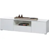 Die Möbelfundgrube TV - Lowboard weiß hochglanz 165 cm TV - Board - SPICE