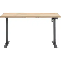 Die Möbelfundgrube Computerschreibtisch höhenverstellbar Artisan Eiche 150 cm - ENERGIA
