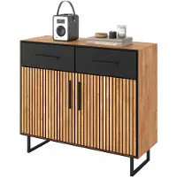 Massivart Kommode mit 2 Schubladen Eiche massiv geölt 108 x 40 cm - BELLA