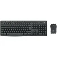 Logitech MK370 Combo for Business, Kabellos, RF Wireless + Bluetooth, Mecha-Membran-Schlüsselschalter, QWERTY, Graphit, Maus enthalten