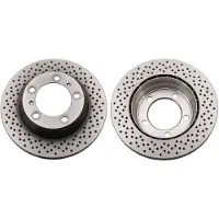 TRW Bremsscheibe DF6298S hinten, belüftet, perforiert, 1 Stück