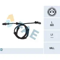 FAE ABS Sensor Raddrehzahl Vorne für OPEL Vivaro A Kastenwagen (X83) 78095