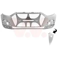 VAN WEZEL Stoßfänger 0366576 vorne für Audi