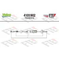 FTE Valeo Seilzug, Kupplungsbetätigung FTE CLUTCH ACTUATION 4101902