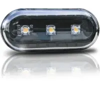 JOM Seitenblinkleuchten klar/schwarz LED passend für Golf 3/4, Vento 96-, Lupo, Passat B5, Polo 2000-, Leon + Toledo 1M