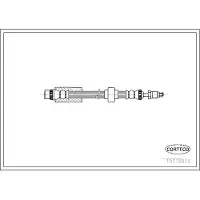 CORTECO Bremsschlauch 19018886