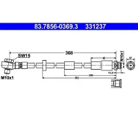 Ate Bremsschlauch 83.7856-0369.3