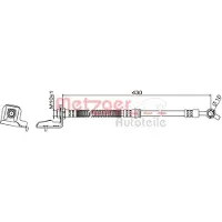 METZGER Autoteile Bremsschlauch [Hersteller-Nr. 4111865] für Hyundai
