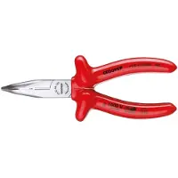 Gedore VDE 8132 AB-160 VDE-Flachrundzange mit Tauchisolierung 160 mm