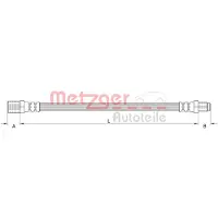 METZGER Bremsschlauch GREENPARTS 4111377