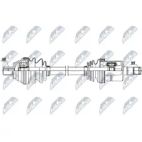 NTY Antriebswelle npwvw052 Vorderachse links für SEAT AUDI