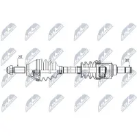 NTY NPW-VW-155 Antriebswelle Vorne Links für VW up! Schrägheck (121, 122, BL1, BL2) für SKODA Citigo Schrägheck für SEAT Mii (KF1)