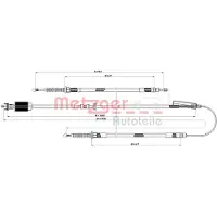 METZGER Autoteile Seilzug, Feststellbremse [Hersteller-Nr. 11.5840] für Opel