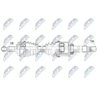 NTY NPW-RE-095 Antriebswelle Vorne Rechts für RENAULT MEGANE III Grandtour (KZ0/1) Scénic III (JZ0/1) GRAND SCÉNIC III (JZ0/1) Megane III Schrägheck