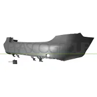 PRASCO Stoßfänger me0451051 hinten für Mercedes