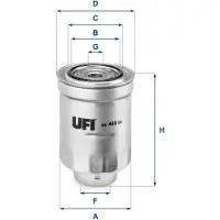 Ufi Kraftstofffilter 24.469.00 für SUBARU FORESTER (SJ) Filtereinsatz