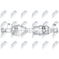 NTY NPW-NS-108 Antriebswelle Vorne Links für NISSAN Note (E11, NE11) Micra C+C III (K12)