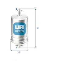 Ufi Luftfilter 30.463.00 passend für MERCEDES-BENZ C-Klasse Limousine (W204) Filtereinsatz