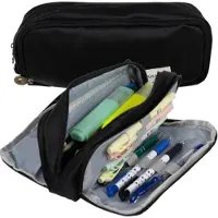 Maaleo 24476, Schultasche, dreifach, 3-in-1, schwarz