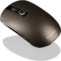 Modecom MC-WM101 Funkmaus Braun, 1600 DPI, optischer Sensor, 3 Tasten, USB Nano-Empfänger, passend für PC und Laptop