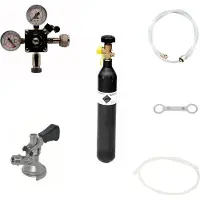 Ich-zapfe Zubehörpaket 1 mit Kombi Fitting, 10mm Bierschlauch und 0,5 kg CO2 Flasche