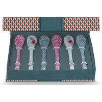 Pip studio Teelöffel Geschenkset Oriental Flower Festival Blue (Set von 6)