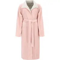 Vossen Bademantel "Andorra, ideal für Sauna & Spa, Hotelbademantel, Morgenmantel" Gr. M, rosa (pearl skin, ivory), L:125cm, Baumwoll-Mix, Hausmäntel, Bademantel, Stehkragen