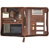 Pride And Soul Wick Schreibmappe Leder 24 cm Pride&Soul Braun