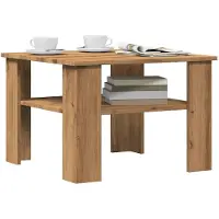 vidaXL Couchtisch Artisan-Eiche 60x60x42 cm Holzwerkstoff