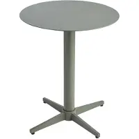 Brafab Gartenbeistelltisch Mill aus Aluminium, modern, rund, Nordic Green, Ø 50 cm, pflegeleicht