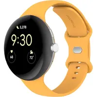 IMoshion Silikon-Armband⁺ für Google Pixel Watch 5 / 4 / 3 (45 mm) - Größe L - Gelb