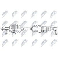 NTY NPW-ME-122 Antriebswelle Hinten Rechts für SMART FORTWO Coupe (451) FORTWO Cabrio (451)