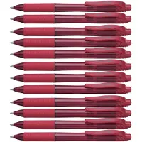 Pentel Gel-Tintenroller EnerGel BL 110, 12 Stück, rot